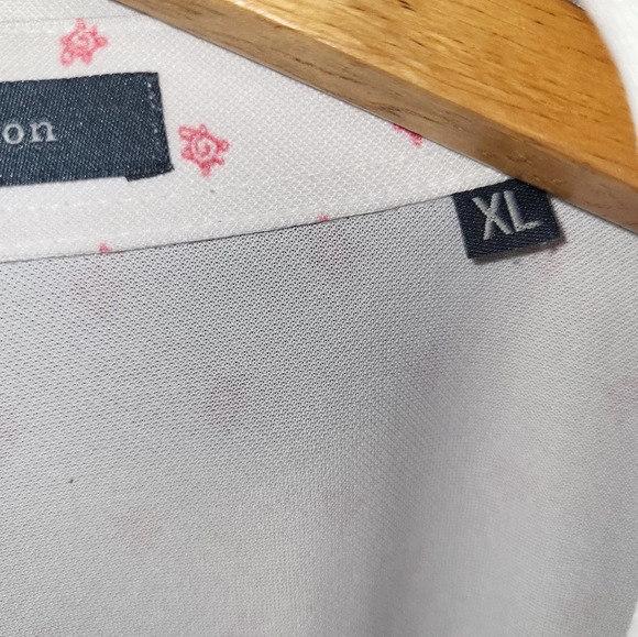 Turtleson Pink Turtles White Polo Size X Large‎ - Picture 5 of 8